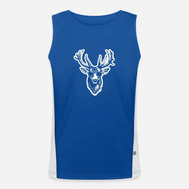 Reh Rehkitz Rehbock Funktionelles Kontrast-Tank Top für Männer 