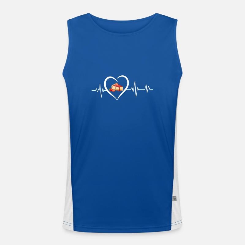 Heartbeat Cheesecake Men's Functional Contrast Tank Top 