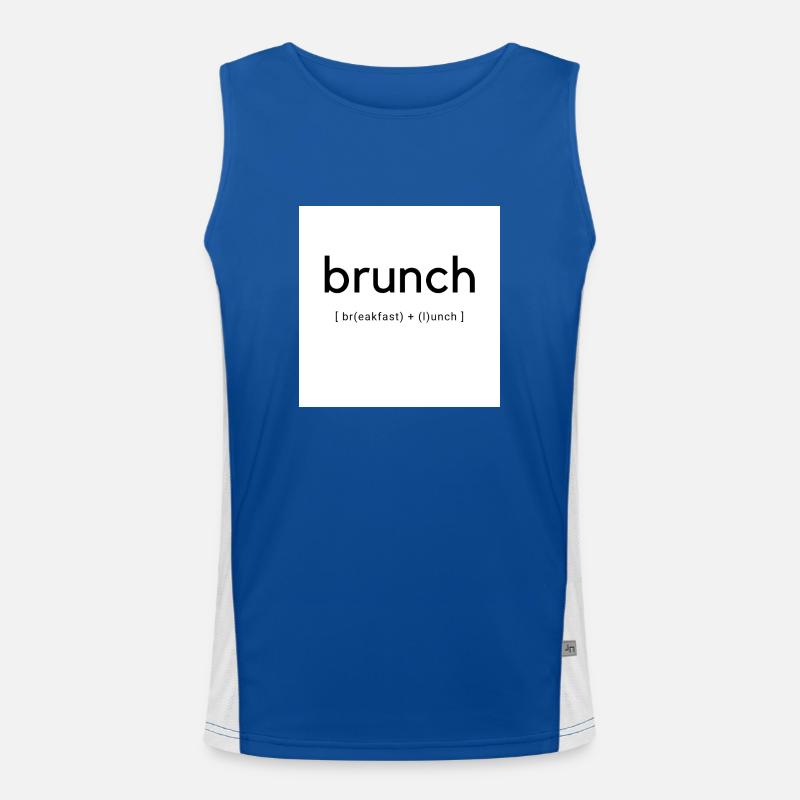 Brunch for everyone Men's Functional Contrast Tank Top 