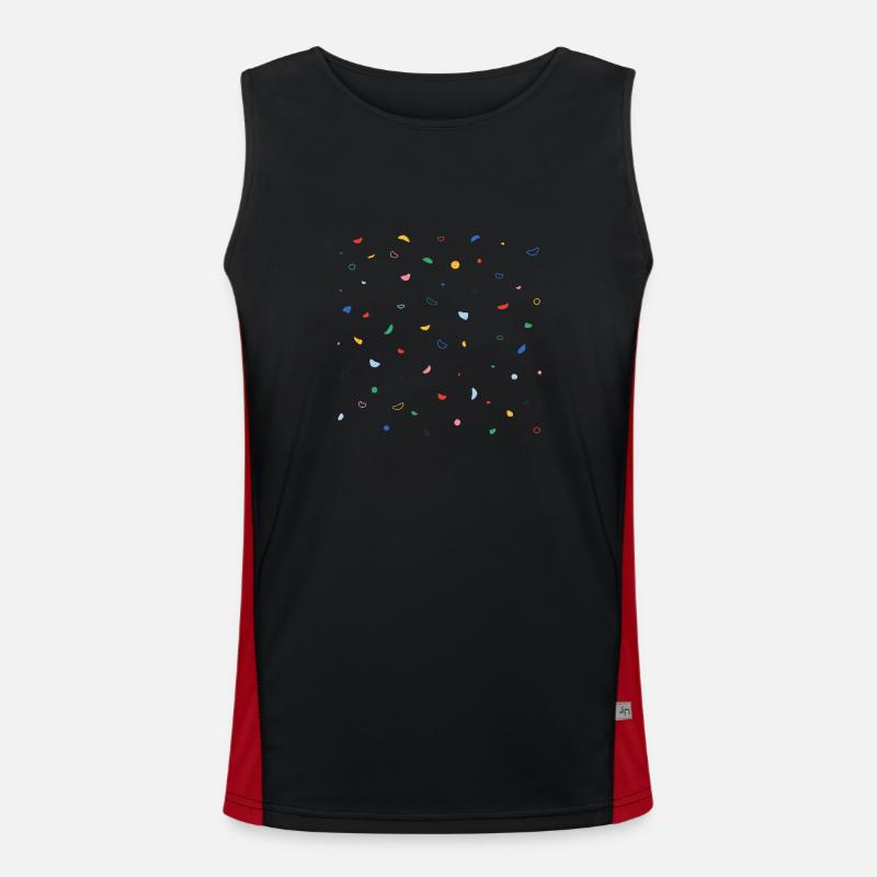 Climbing Wall Men's Functional Contrast Tank Top 