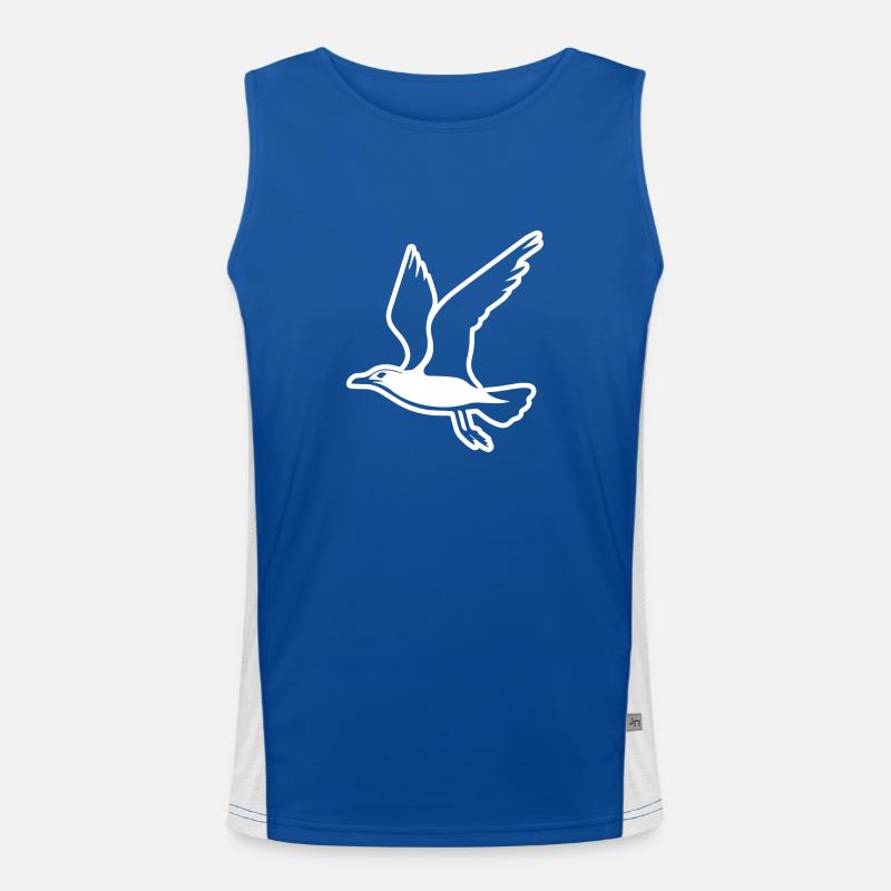 Möwe Funktionelles Kontrast-Tank Top für Männer 