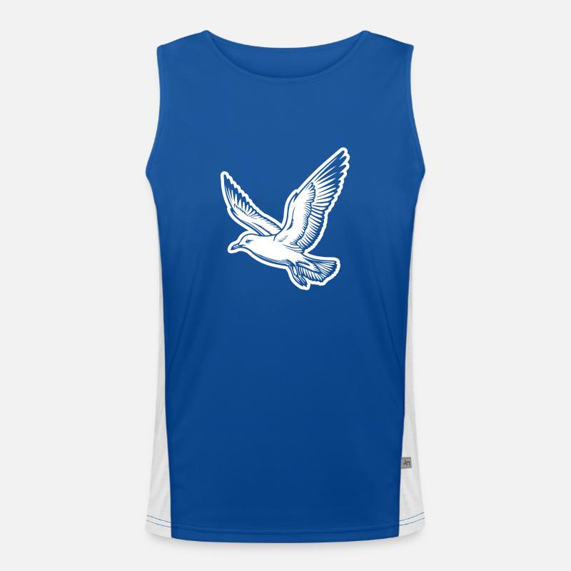 Möwe Funktionelles Kontrast-Tank Top für Männer 
