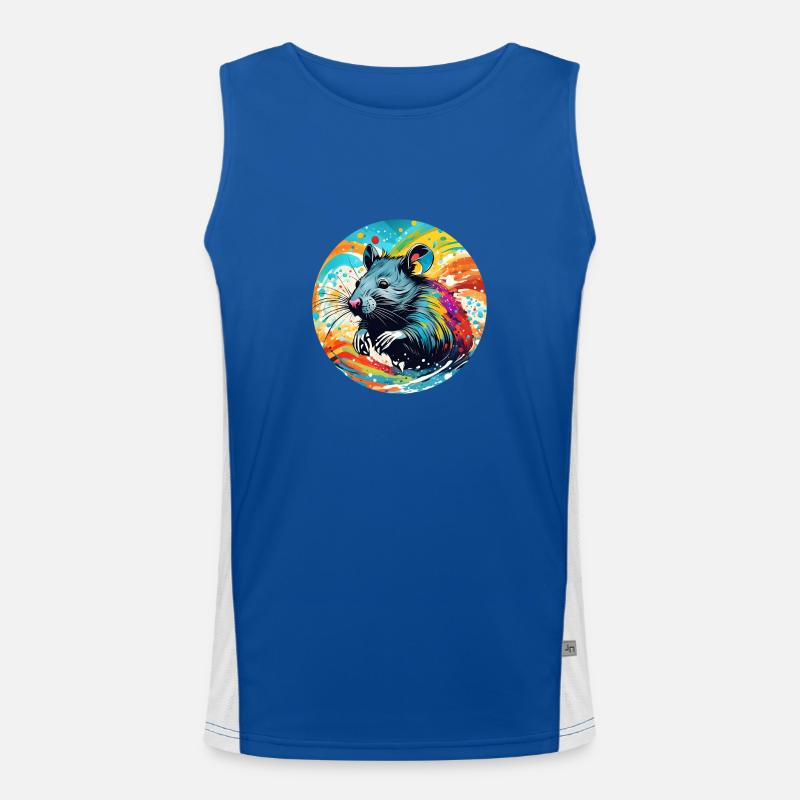 Rat Round Batch Men's Functional Contrast Tank Top 