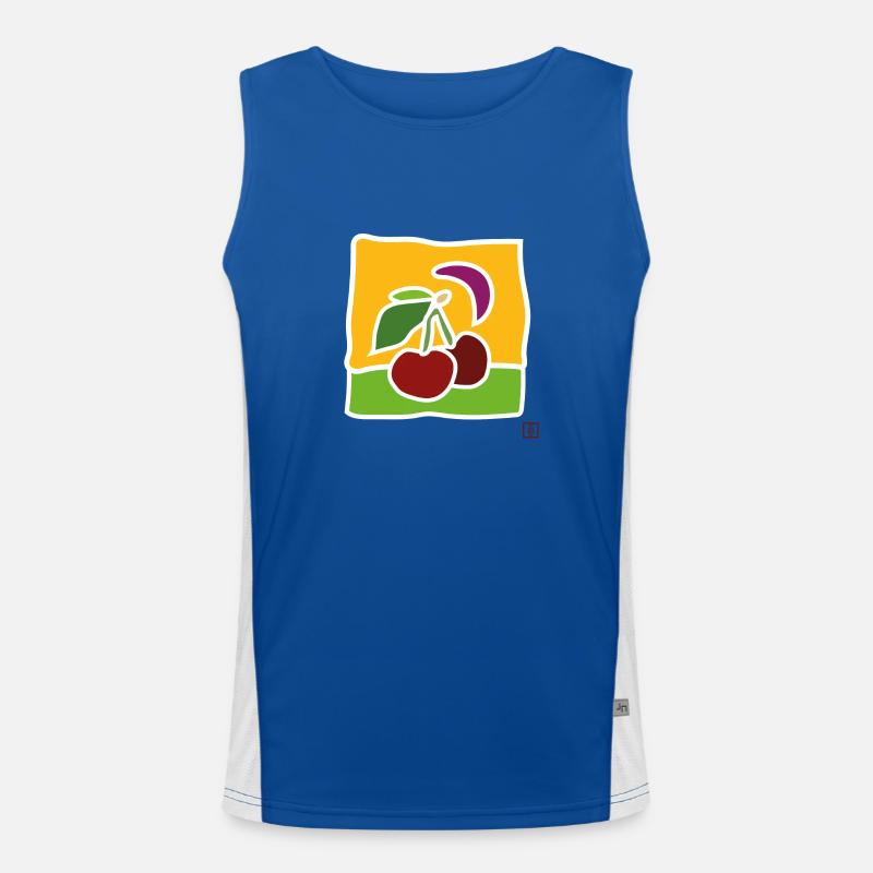 cherry Men's Functional Contrast Tank Top 