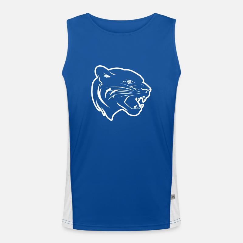 Panther Funktionelles Kontrast-Tank Top für Männer 