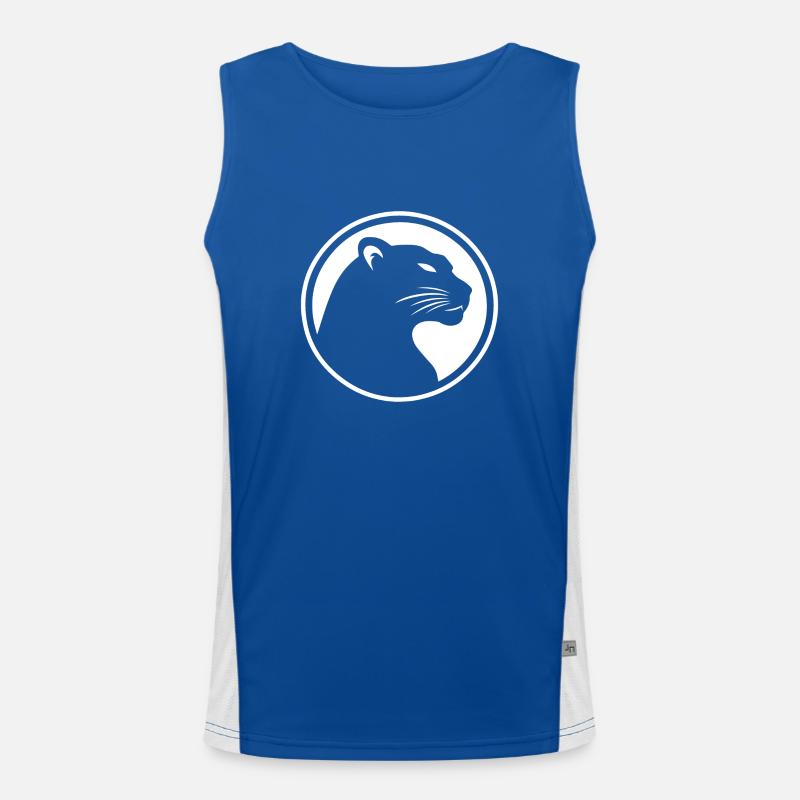 Panther Funktionelles Kontrast-Tank Top für Männer 