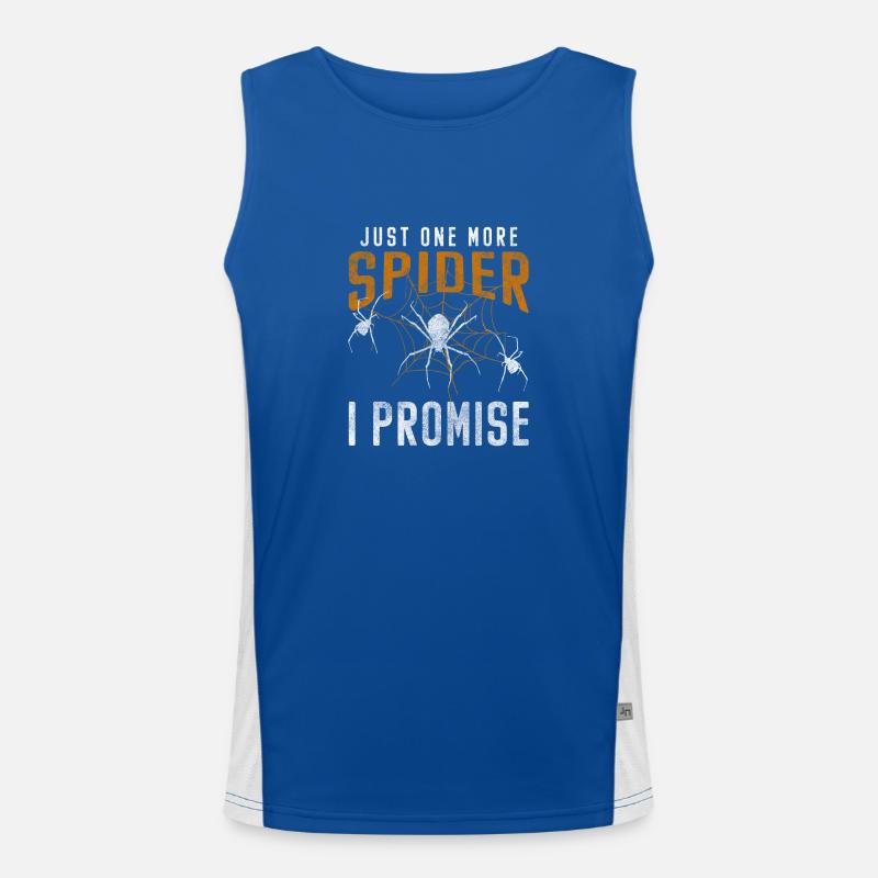 Spiders, Arachnids, Poisonous, Phobia Men's Functional Contrast Tank Top 