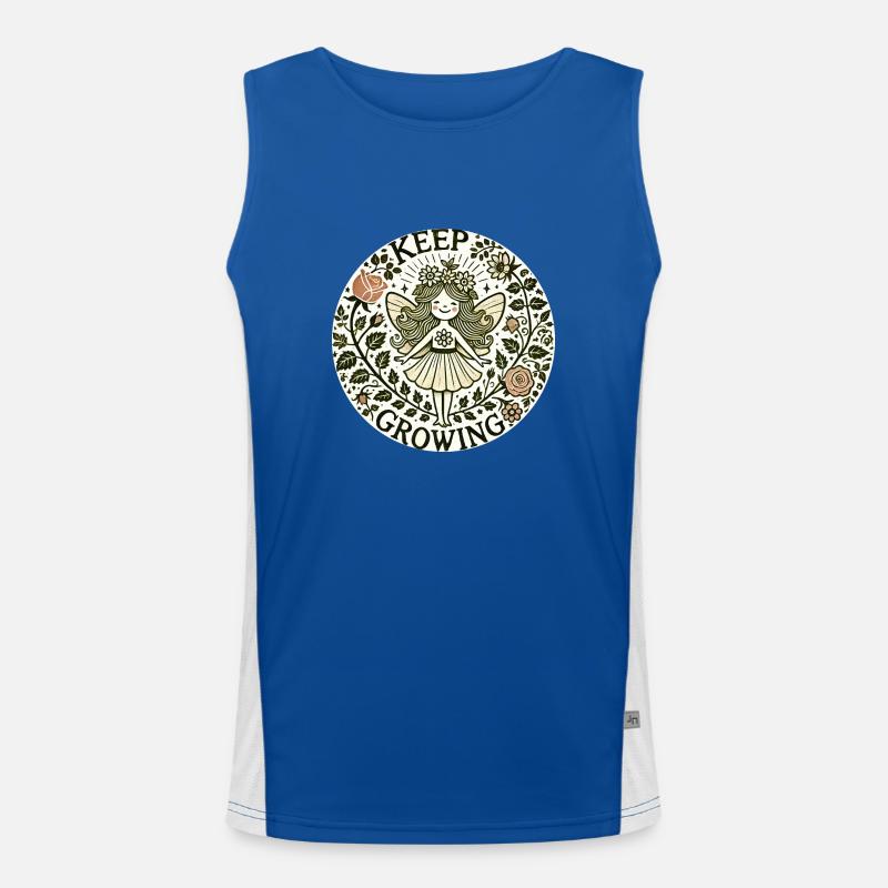 Keep Growing Men's Functional Contrast Tank Top 