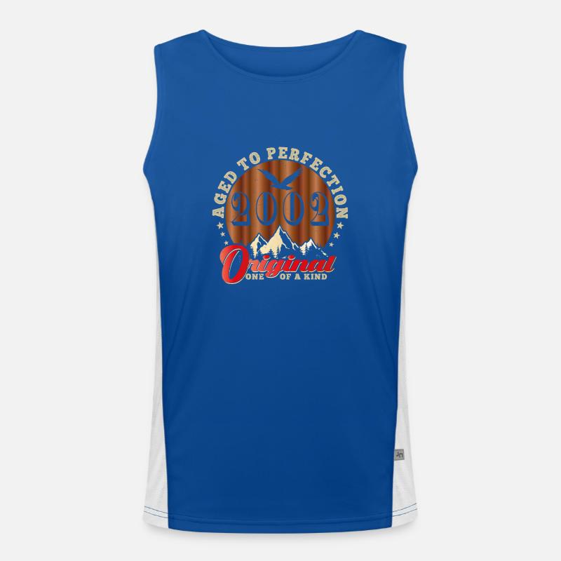 Ikonisches Jubiläum 2002 Funktionelles Kontrast-Tank Top für Männer 