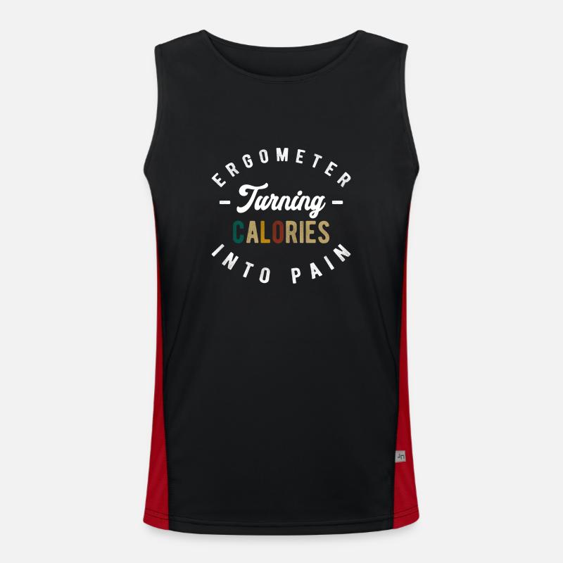 Rowing Machine Training Rowing Muscles Men's Functional Contrast Tank Top 