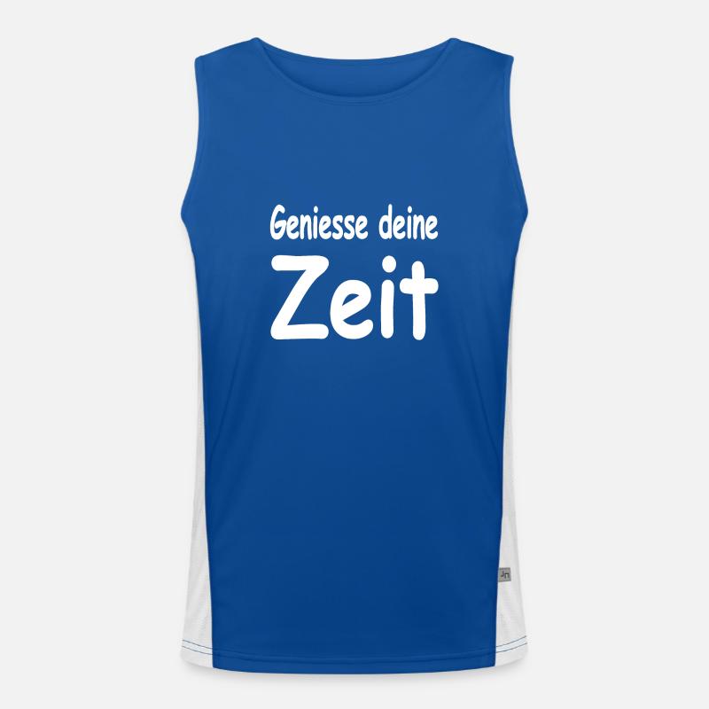 Zeit Funktionelles Kontrast-Tank Top für Männer 