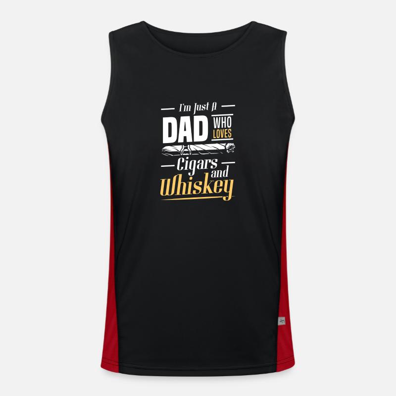 Zigarren Lounge Qualm Genießen Funktionelles Kontrast-Tank Top für Männer 