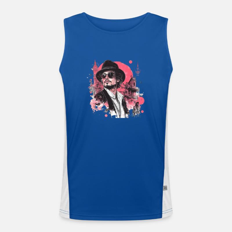 Where retro meets modern ! Men's Functional Contrast Tank Top 
