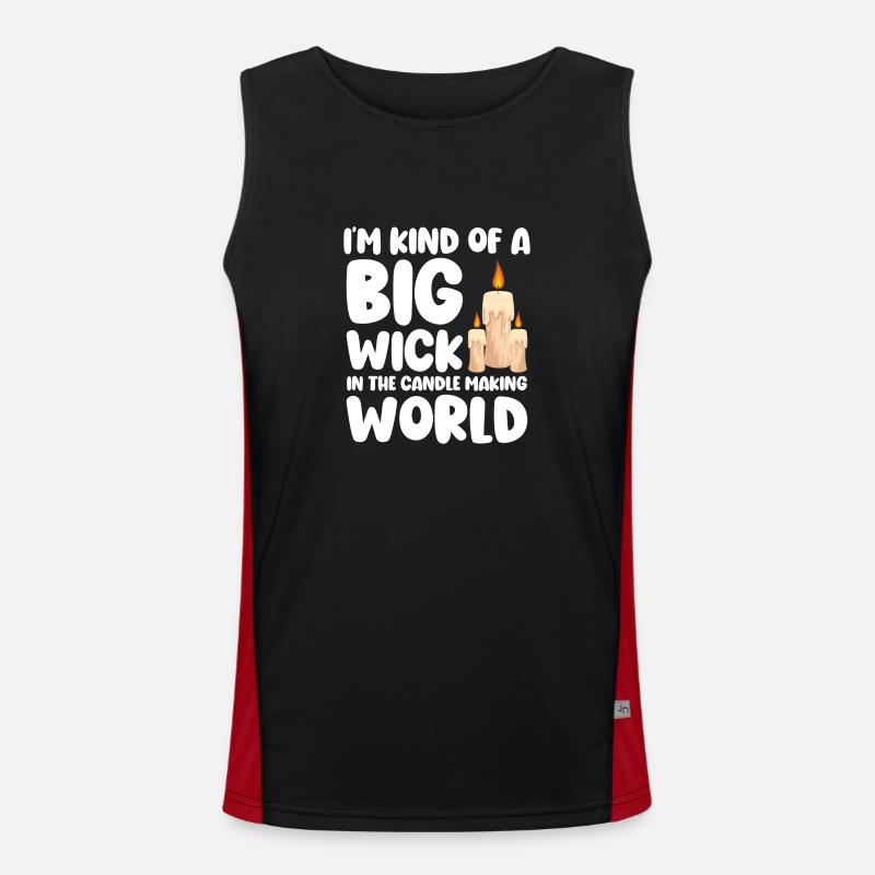 Kerze Date Warm Leidenschaft Funktionelles Kontrast-Tank Top für Männer 