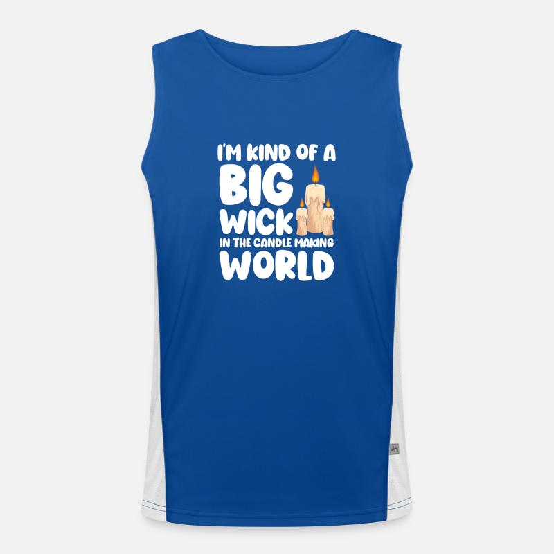 Kerze Date Warm Leidenschaft Funktionelles Kontrast-Tank Top für Männer 