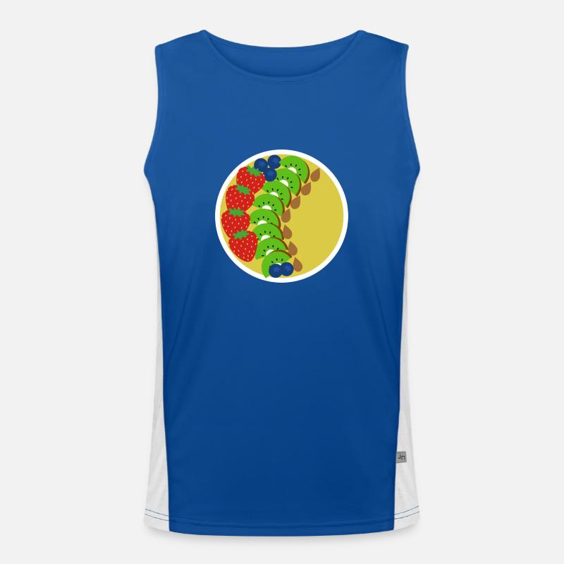 Smoothie Bowl Funktionelles Kontrast-Tank Top für Männer 