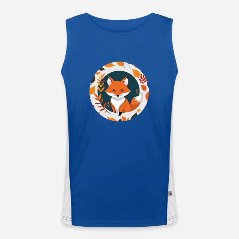 Fuchs im Herbst #9 Funktionelles Kontrast-Tank Top für Männer 