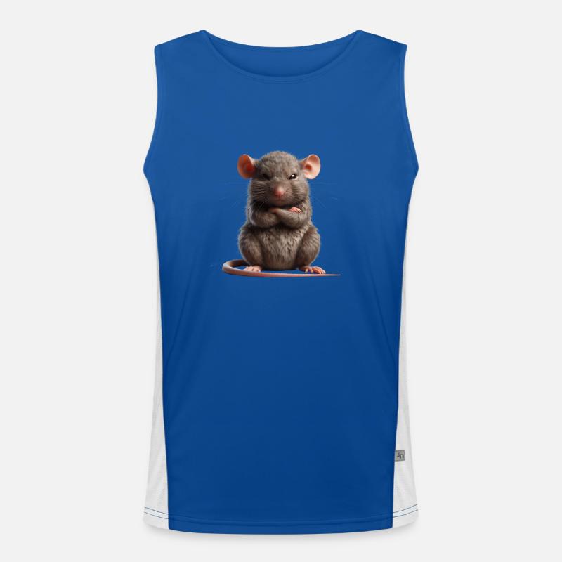 Rat grim 1 Men's Functional Contrast Tank Top 