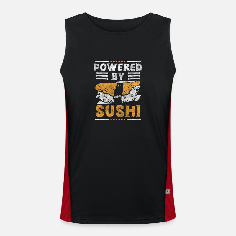 Sushi Riz Nigiri Débardeur respirant contrasté Homme 