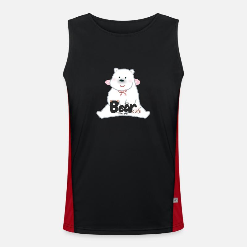 Bear Funktionelles Kontrast-Tank Top für Männer 
