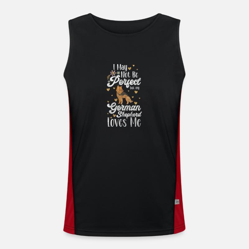 Hund Pfote Hundeschule Funktionelles Kontrast-Tank Top für Männer 