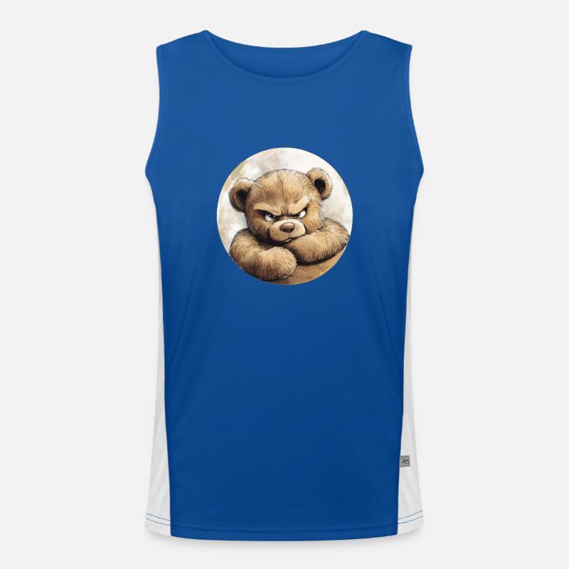 Grummel Teddy : Doux et têtu Débardeur respirant contrasté Homme 