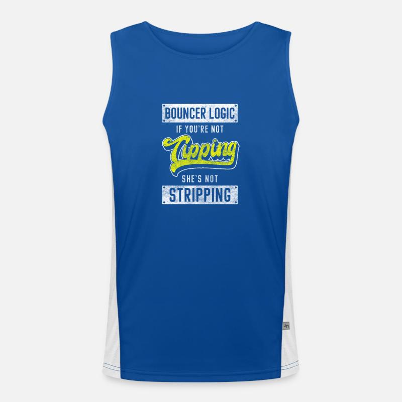 Sicherheitsdienst Schutz Funktionelles Kontrast-Tank Top für Männer 