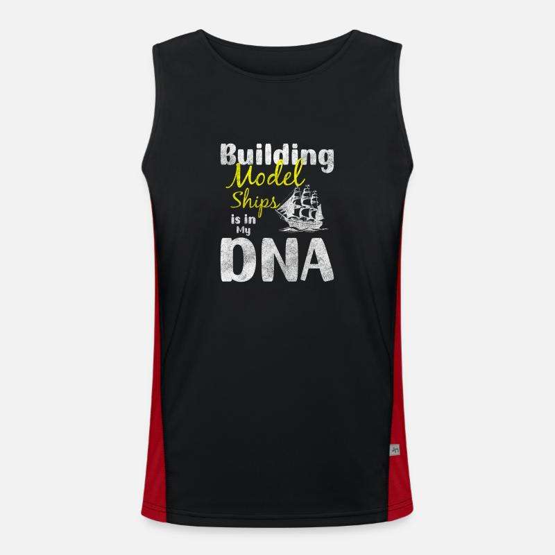Modellbau RC Schiff Skipper Funktionelles Kontrast-Tank Top für Männer 