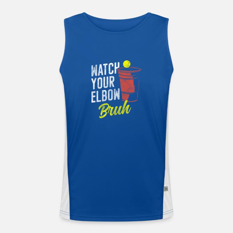 Beer Pong Drinking Winners Men's Functional Contrast Tank Top 