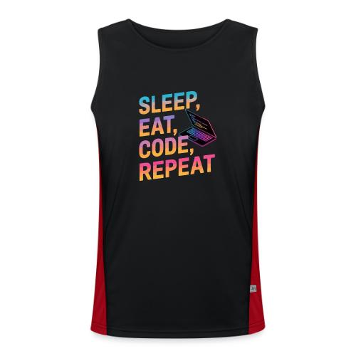 Sov, spis, kode, gjenta - Funksjonell kontrast-singlet for menn 
