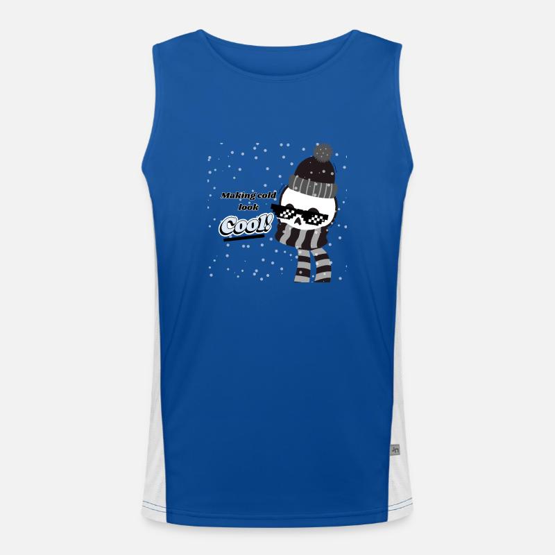 Making cold look Cool! Funktionelles Kontrast-Tank Top für Männer 