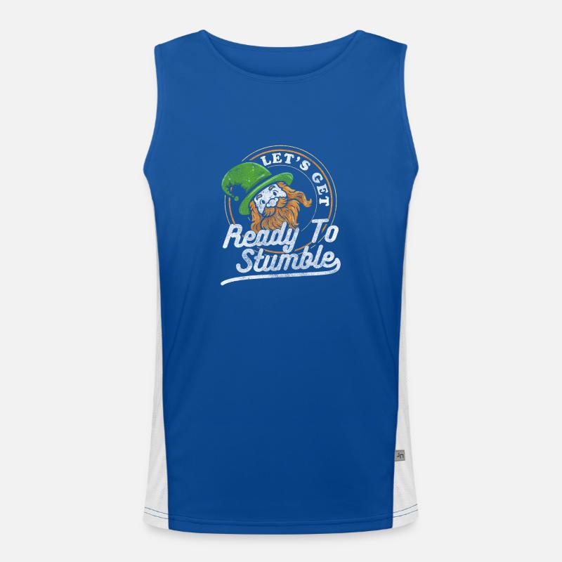 Pub Bier Glück Irisch Funktionelles Kontrast-Tank Top für Männer 