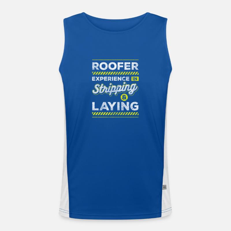 Marteau de constructeur de maisons de toits de charpentier Débardeur respirant contrasté Homme 