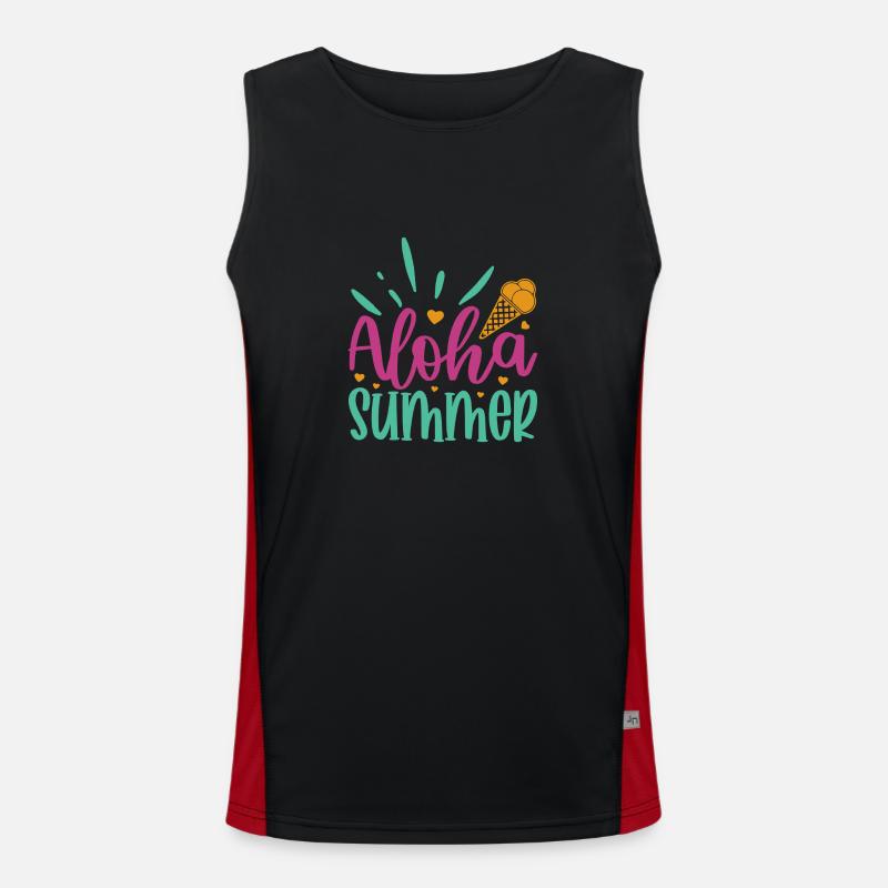 Aloha Été Débardeur respirant contrasté Homme 
