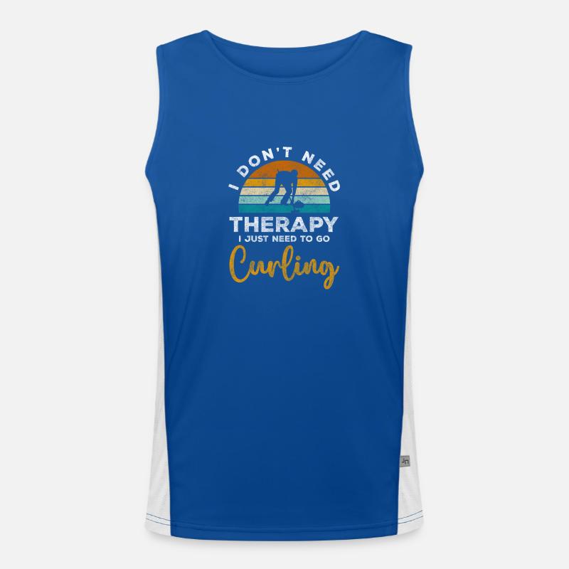 Curling Profit Men's Functional Contrast Tank Top 