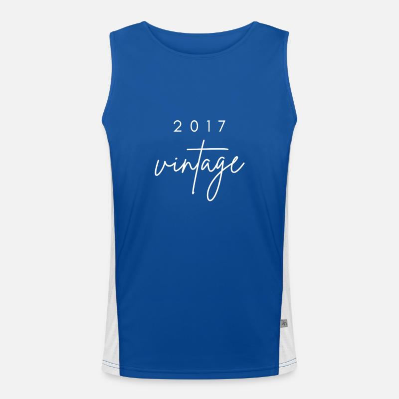 Anniversaire 2017 vintage Débardeur respirant contrasté Homme 