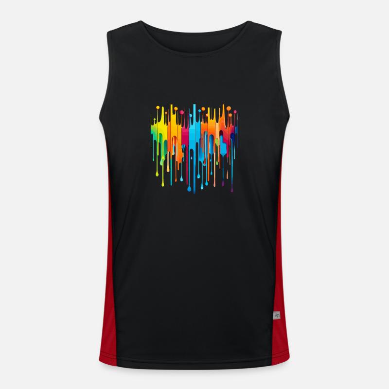 Rainbow Men's Functional Contrast Tank Top 