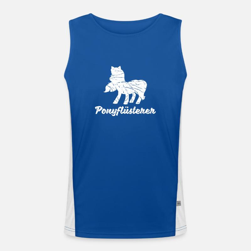 Ponyflüsterer Geschenk Pferd Pony Geschenkidee Funktionelles Kontrast-Tank Top für Männer 