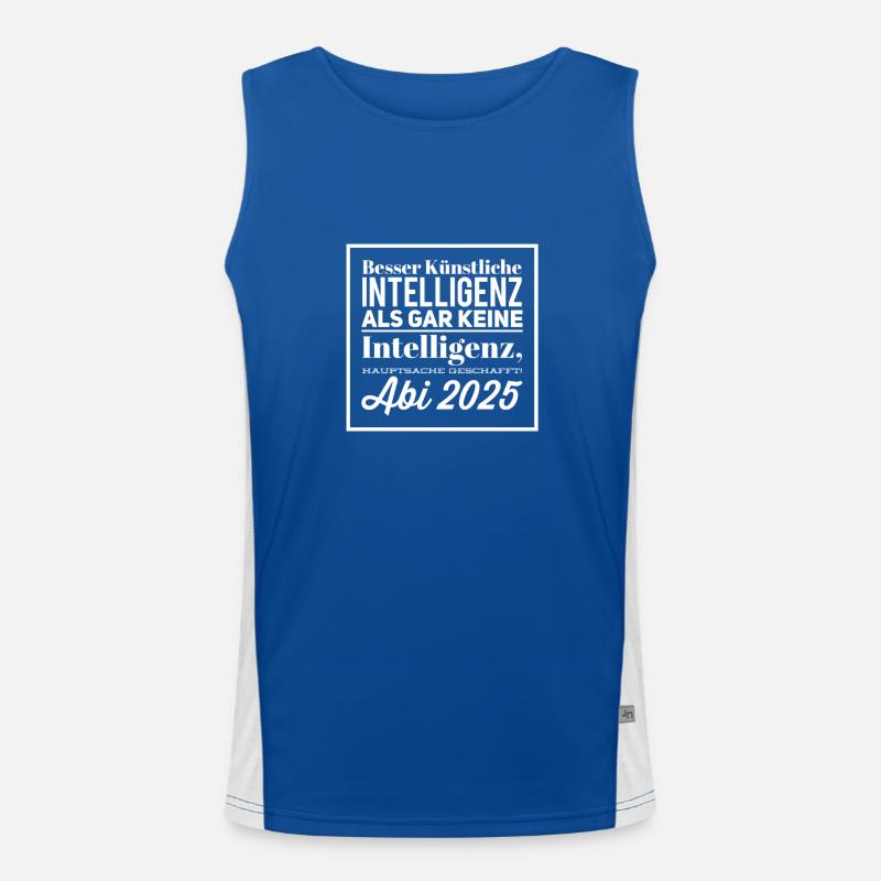 Abschluss Abi Funktionelles Kontrast-Tank Top für Männer 
