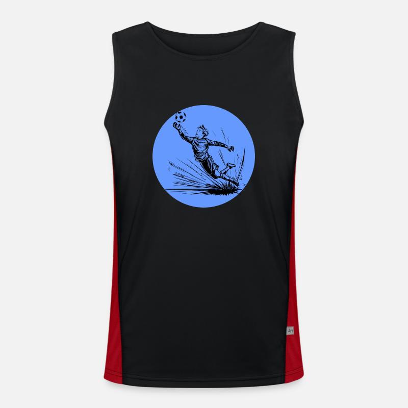 Torwart Funktionelles Kontrast-Tank Top für Männer 