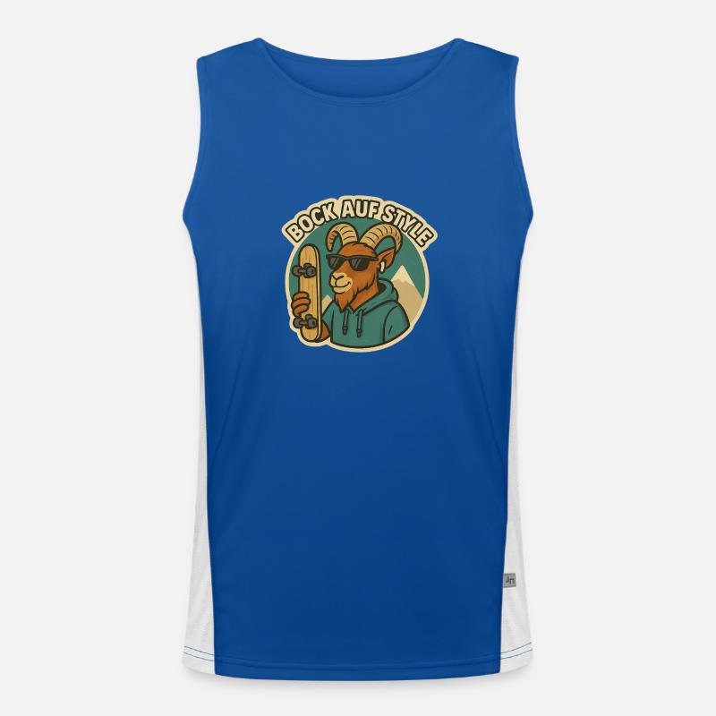 Bock auf style capricorn Men's Functional Contrast Tank Top 