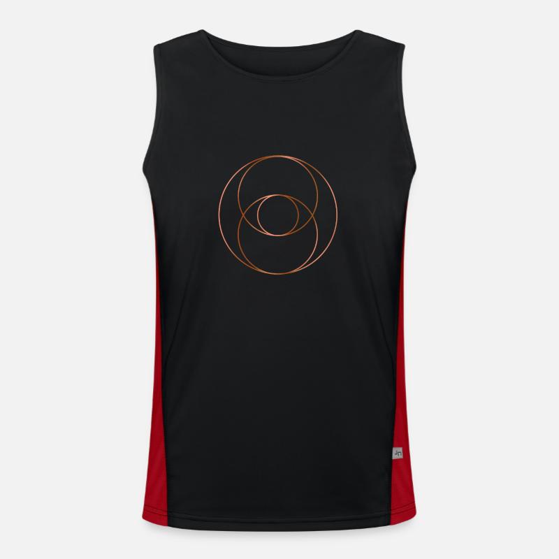 Vesica Piscis - Version Cuivre Débardeur respirant contrasté Homme 