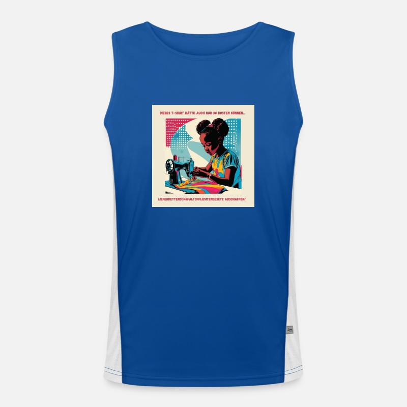3€ Funktionelles Kontrast-Tank Top für Männer 
