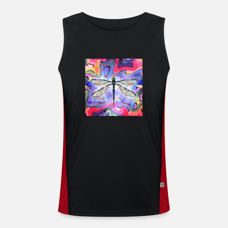 Libelle Funktionelles Kontrast-Tank Top für Männer 
