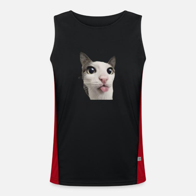 Mlem pixel effect Men's Functional Contrast Tank Top 