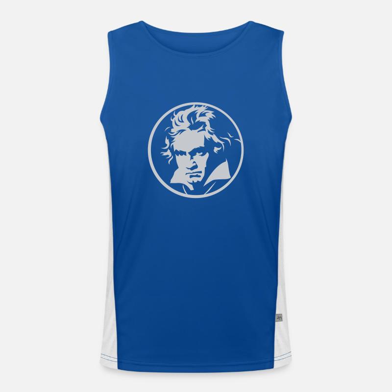 Roll over Beethoven (negative) Men's Functional Contrast Tank Top 