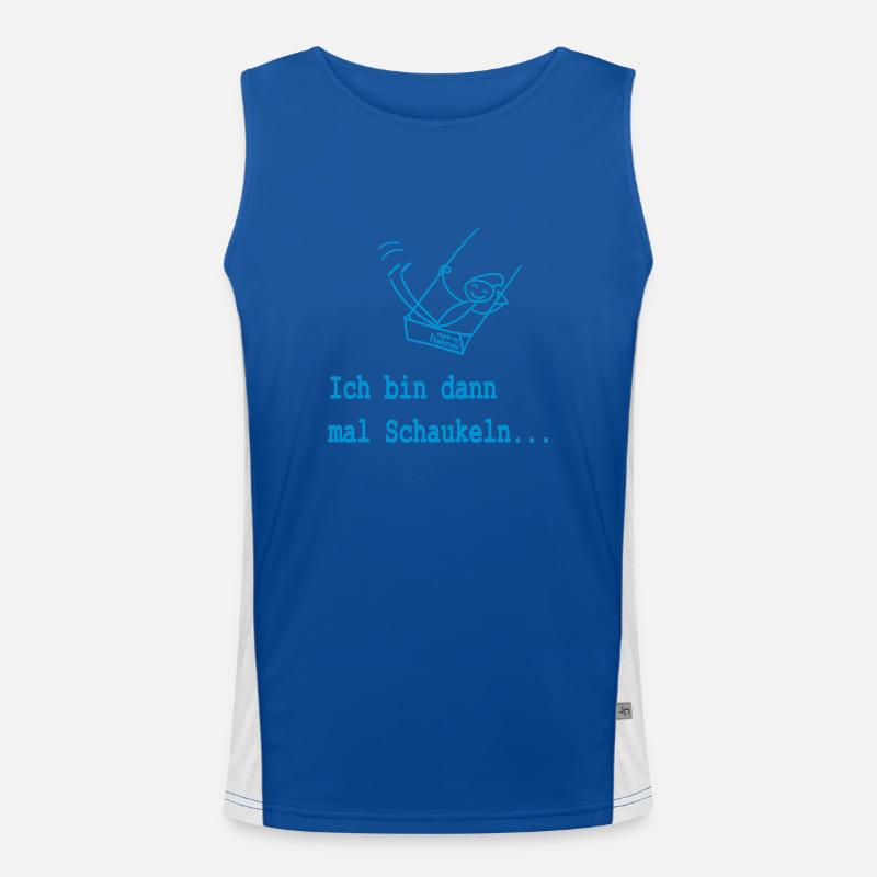 Ich bin dann mal Schaukeln Funktionelles Kontrast-Tank Top für Männer 