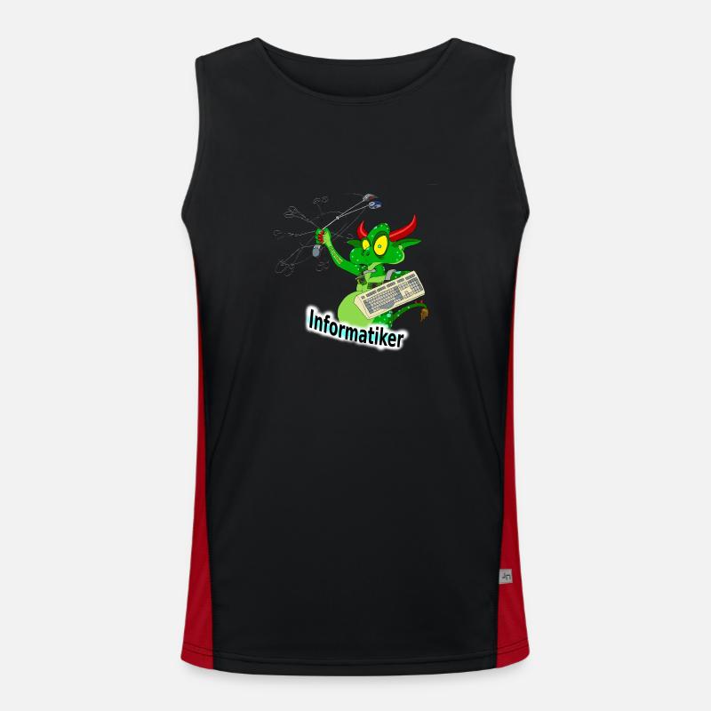 Informatiker Funktionelles Kontrast-Tank Top für Männer 