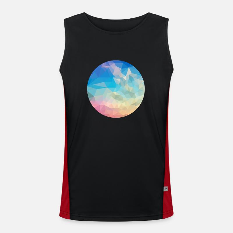 abstract Men's Functional Contrast Tank Top 