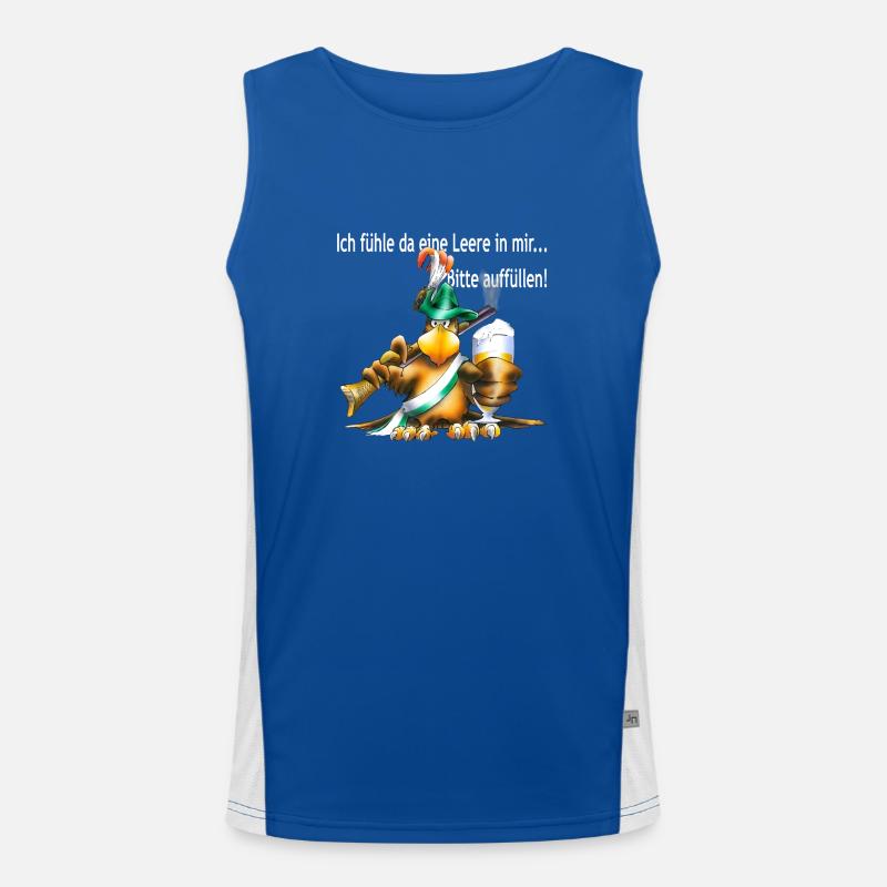 Bitte auffüllen Funktionelles Kontrast-Tank Top für Männer 